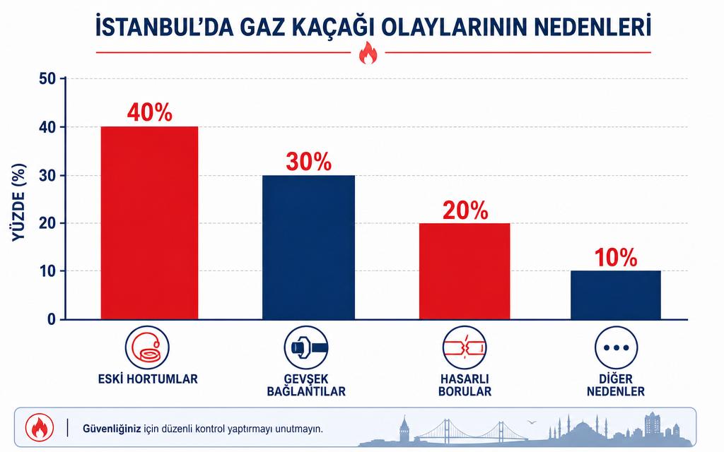 Doğalgaz kaçağı grafik