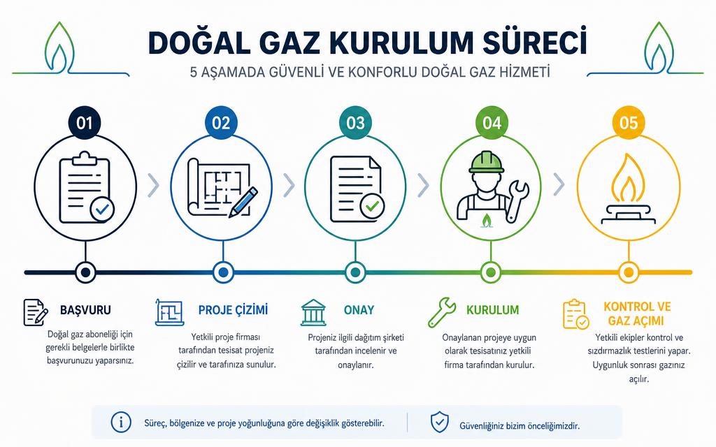 Doğalgaz kurulum süreci