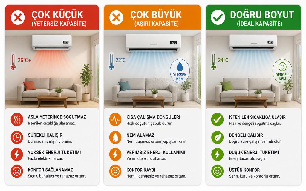 Klima BTU hesaplama belirtiler