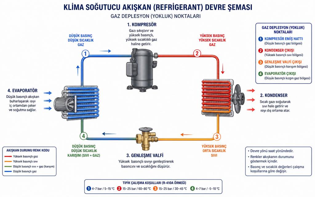Klima gazı bitme infografik