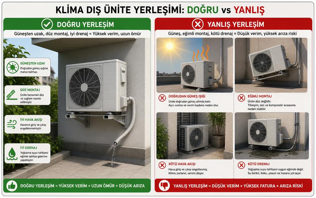 Klima montajı karşılaştırma