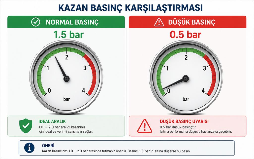 Normal vs düşük basınç