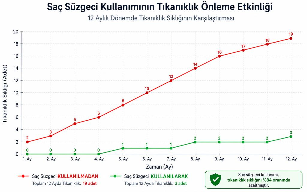 Lavabo gider tıkanıklığı grafik